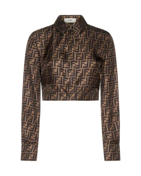 fendi cropped shirt|farfetch fendi shirts.